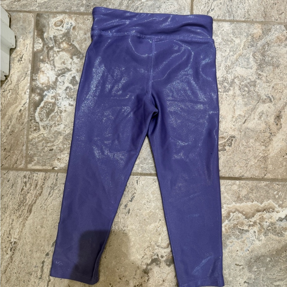 Used size 3T Ideology Purple iridescent Leggings